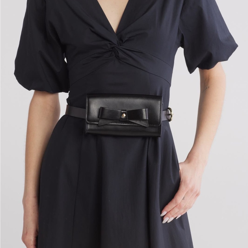 Kate Spade Black Bow Belt Bag - Picture 2 of 6